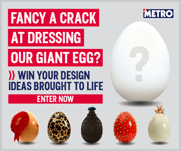 Big Egg Hunt Metro ad